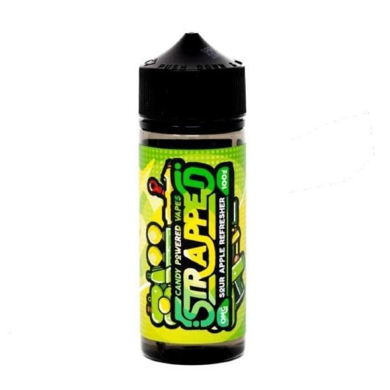 Sour Apple Refresher Shortfill E-Liquid by Strappe...