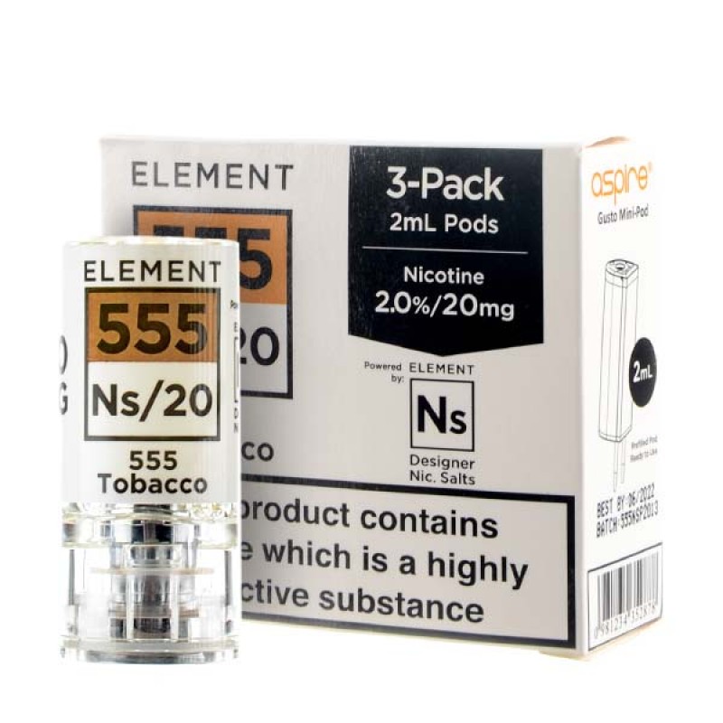 NS20 555 Tobacco Gusto Pods by Element
