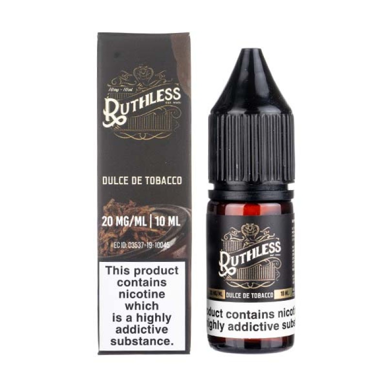 Dulce De Tobacco Nic Salt E-Liquid by Ruthless