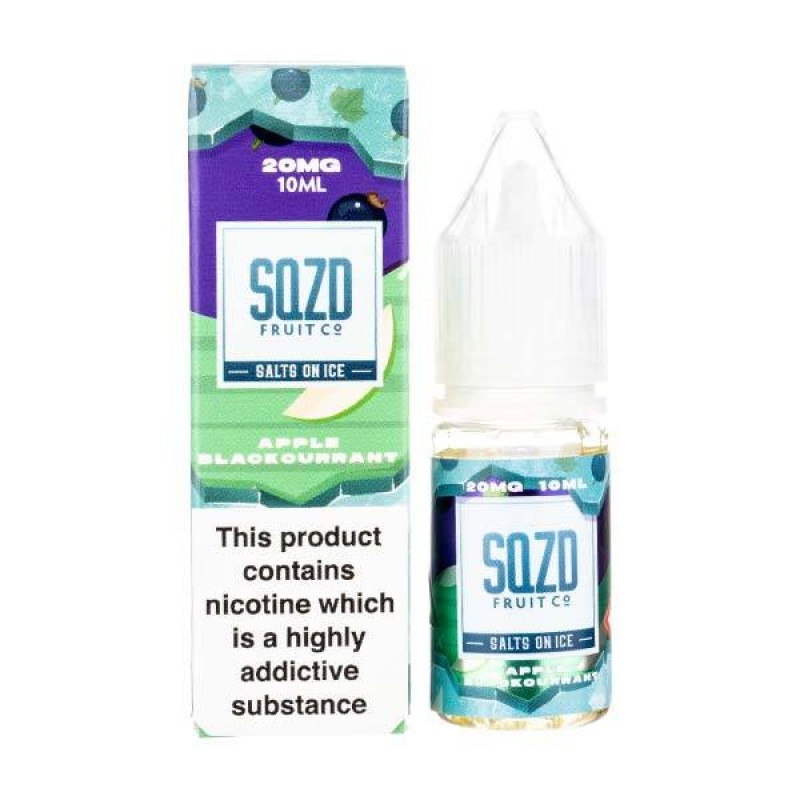 Apple Blackcurrant on Ice Nic Salt E-Liquid by SQZ...