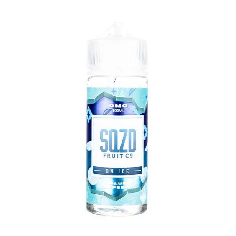 Blue Raspberry On Ice 100ml Shortfill E-Liquid by SQZD Fruit Co
