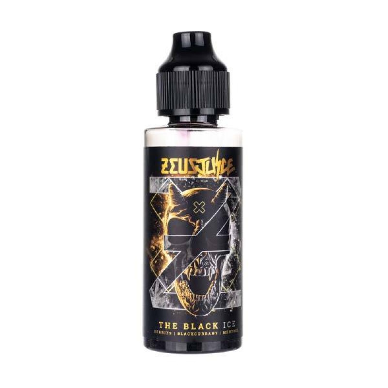 The Black Ice 100ml Shortfill E-Liquid by Zeus Jui...