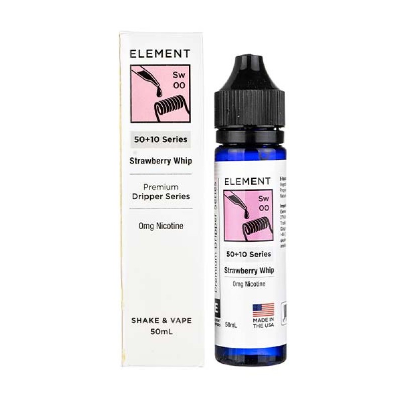 Strawberry Whip 50ml Shortfill E-Liquid by Element