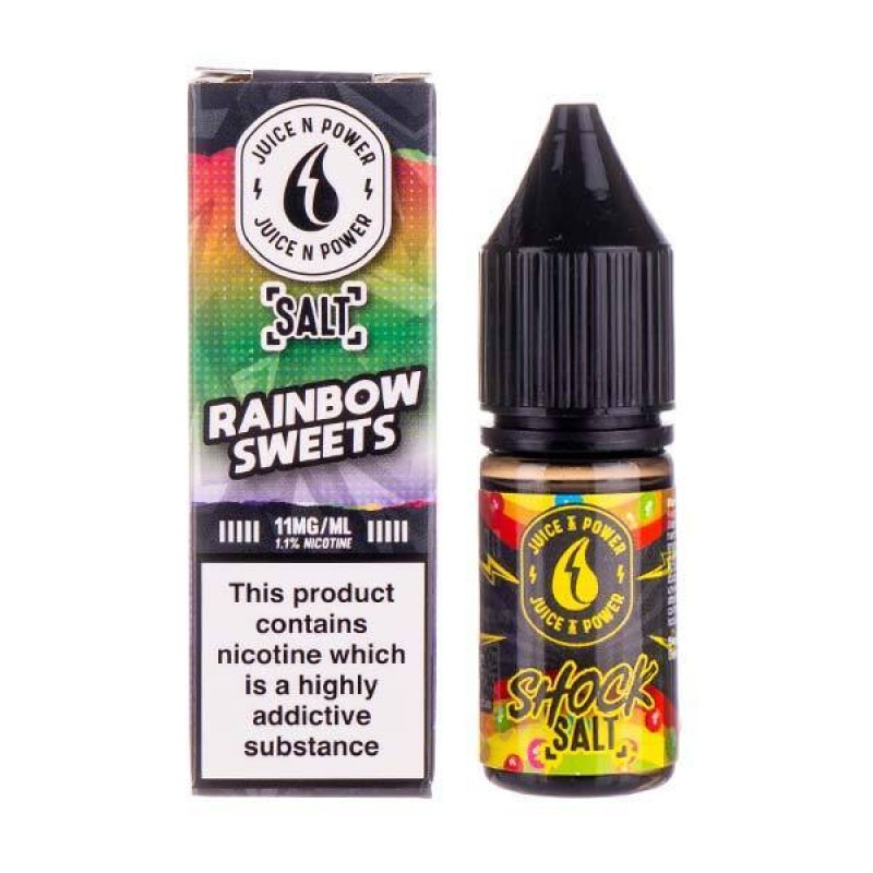 Rainbow Sweets Nic Salt E-Liquid by Juice N Power