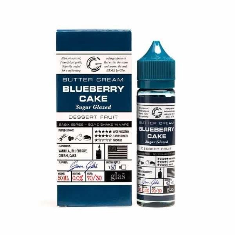 Blueberry Cake Shortfill E-Liquid by Glas Vapor