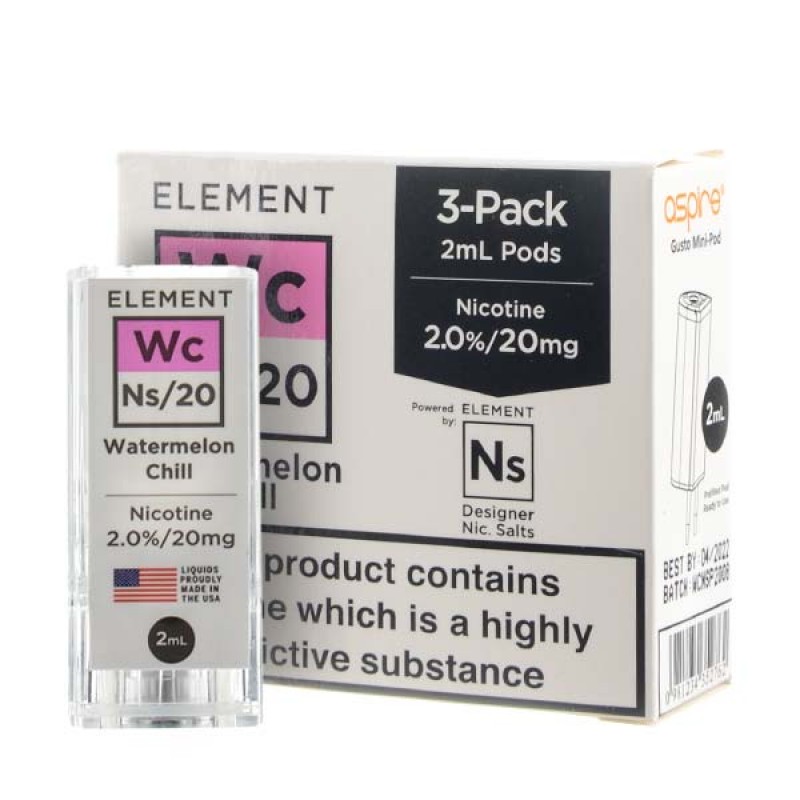 NS20 Watermelon Chill Gusto Pods by Element