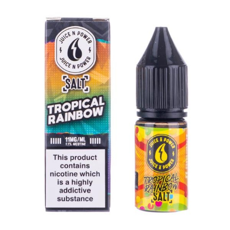 Tropical Rainbow Nic Salt E-Liquid by Juice N Powe...