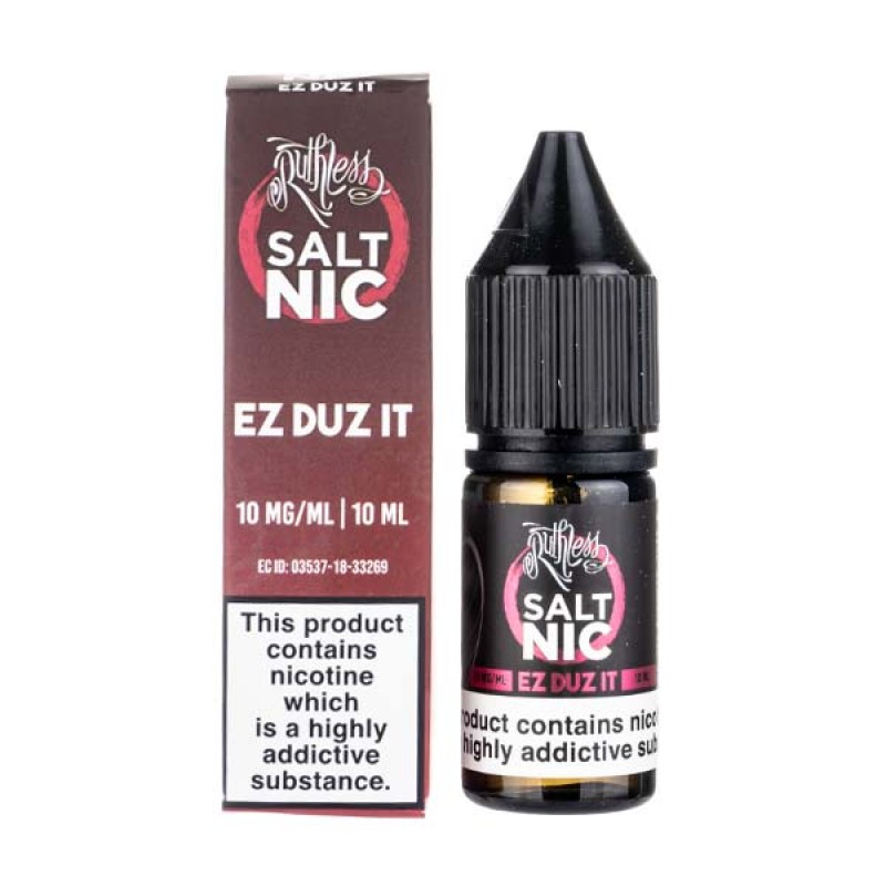 Ruthless Ez Duz It 10ml Nic Salt E-Liquid