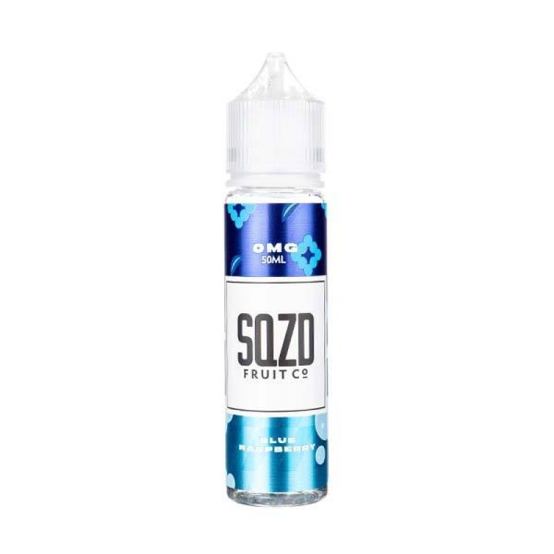 Blue Raspberry 50ml Shortfill E-Liquid by SQZD Fru...