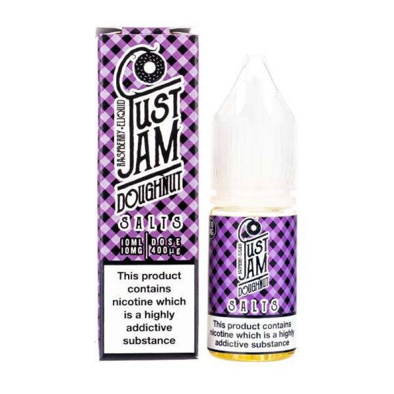 Raspberry Doughnut Nic Salt E-Liquid by Just Jam