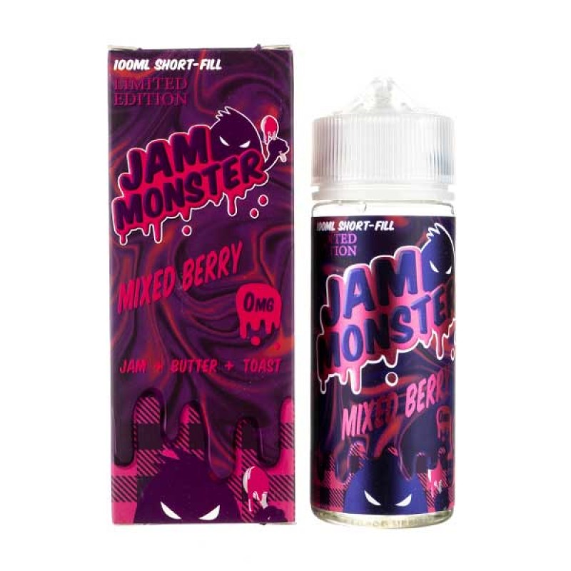 Mixed Berry Shortfill E-Liquid by Jam Monster