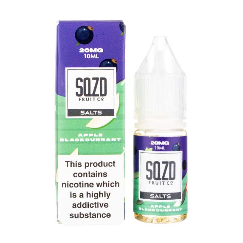 Apple Blackcurrant Nic Salt E-Liquid by SQZD Fruit...