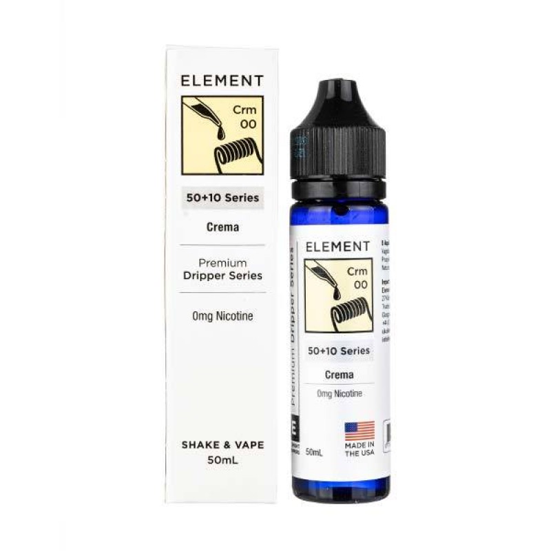 Crema 50ml Shortfill E-Liquid by Element