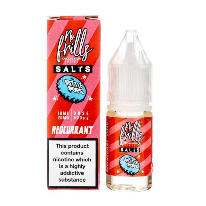 Redcurrant Nic Salt E-Liquid by No Frills Bottle P...
