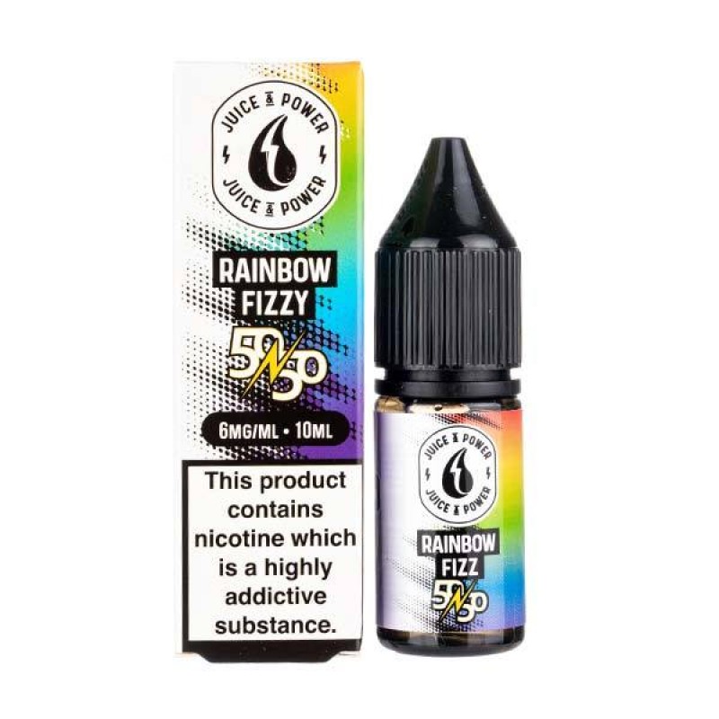 Rainbow Fizz 50/50 E-Liquid by Juice N Power
