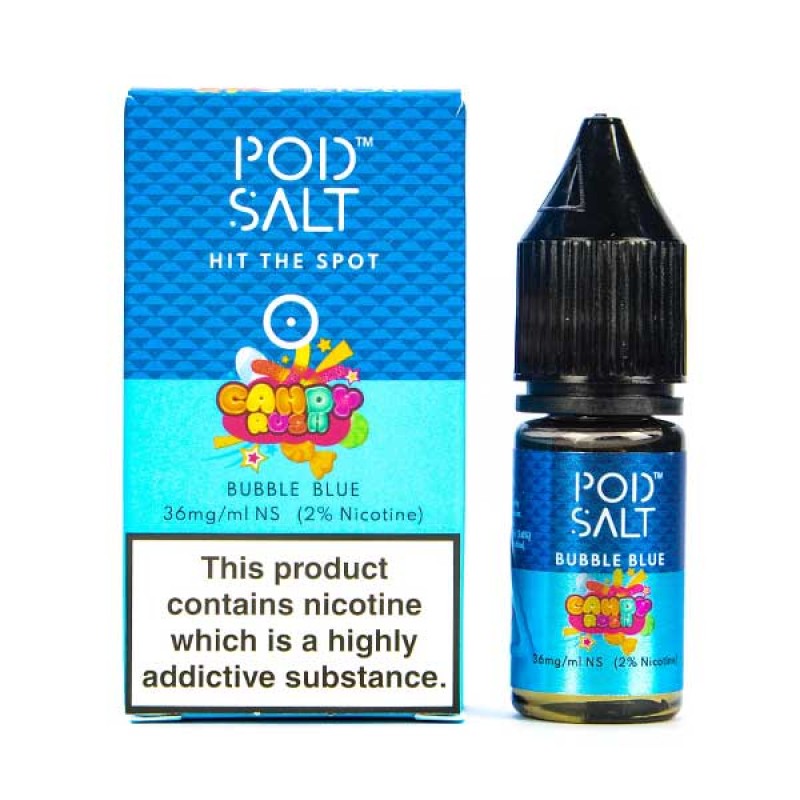 Bubble Blue Nic Salt E-Liquid by Pod Salt