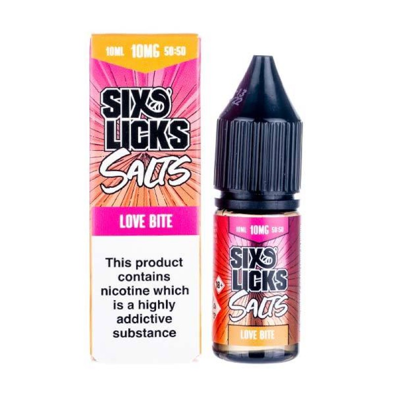 Love Bite Nic Salt E-Liquid by Six Licks