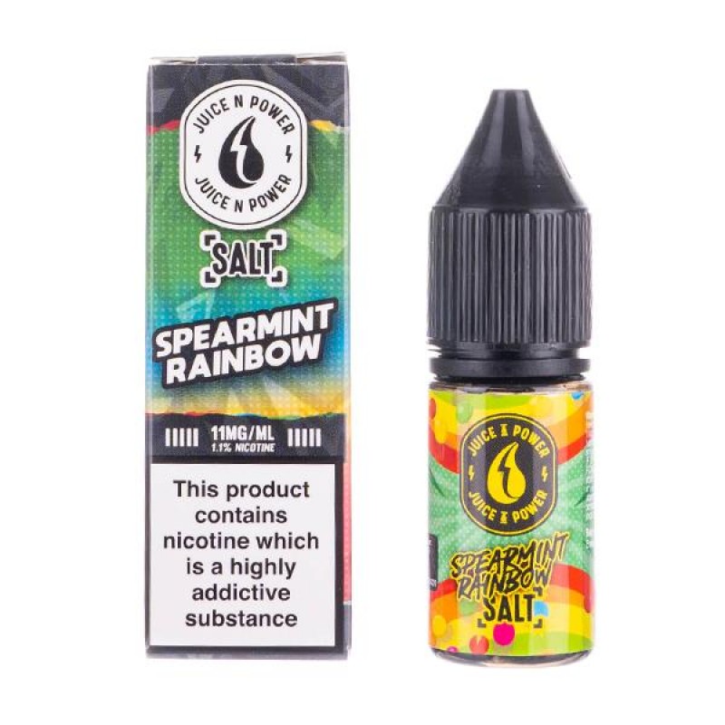 Spearmint Rainbow Nic Salt E-Liquid by Juice N Pow...