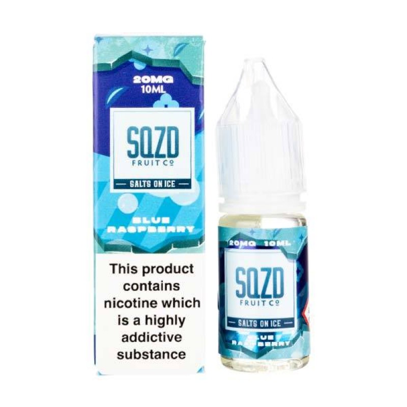 Blue Raspberry On Ice Nic Salt E-Liquid by SQZD Fr...