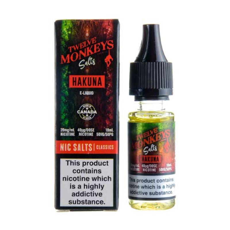 Hakuna Nic Salt E-Liquid by Twelve Monkeys