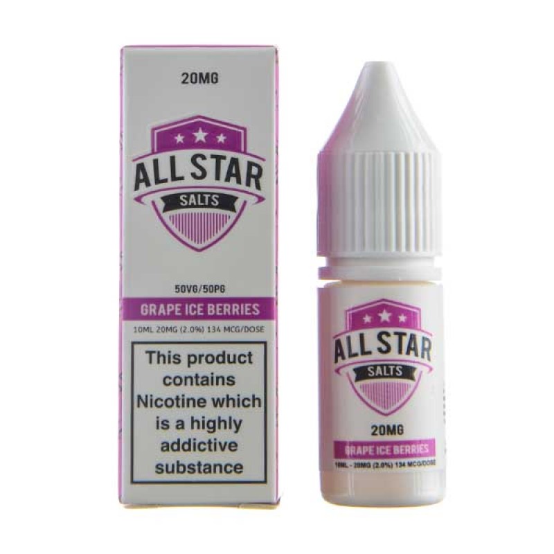 Grape Ice Berries Nic Salt E-Liquid by All Star