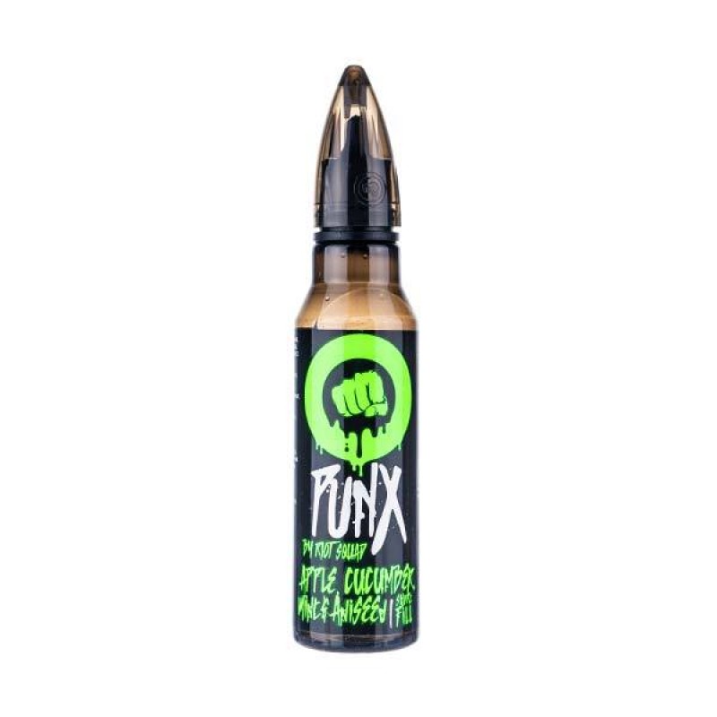 Apple, Cucumber, Mint & Aniseed Shortfill E-Liquid by Riot Squad Punx