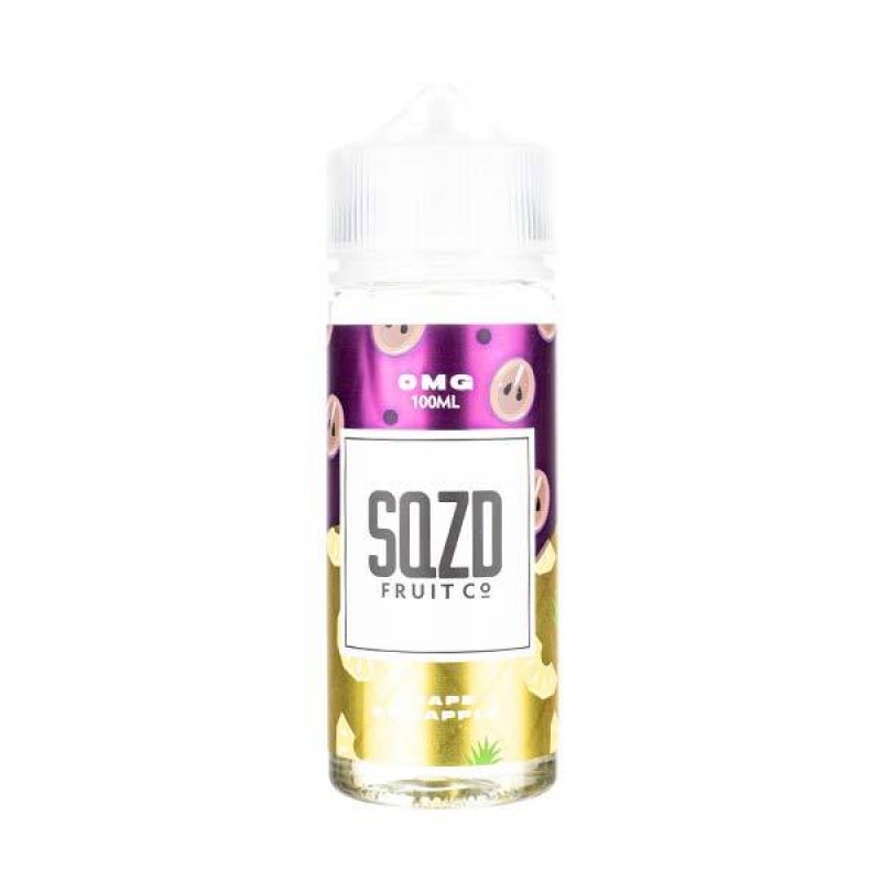 Grape Pineapple 100ml Shortfill E-Liquid by SQZD F...