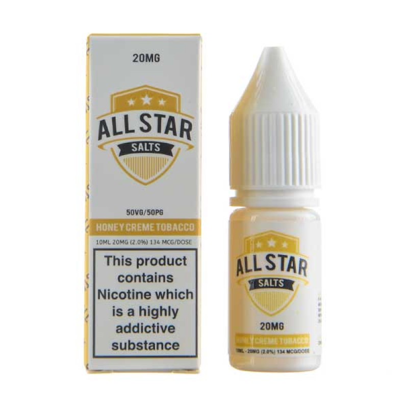 Honey Creme Tobacco Nic Salt E-Liquid by All Star