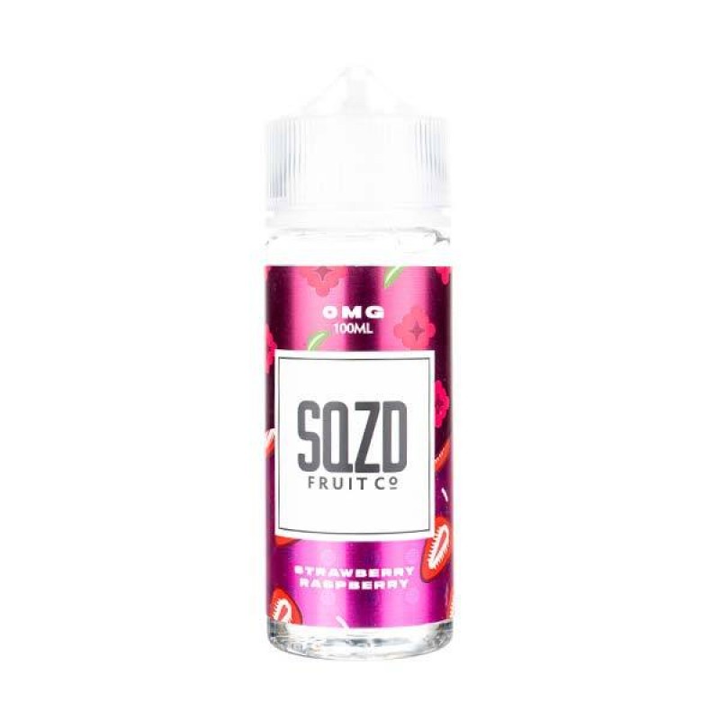 Strawberry Raspberry 100ml Shortfill E-Liquid by SQZD Fruit Co