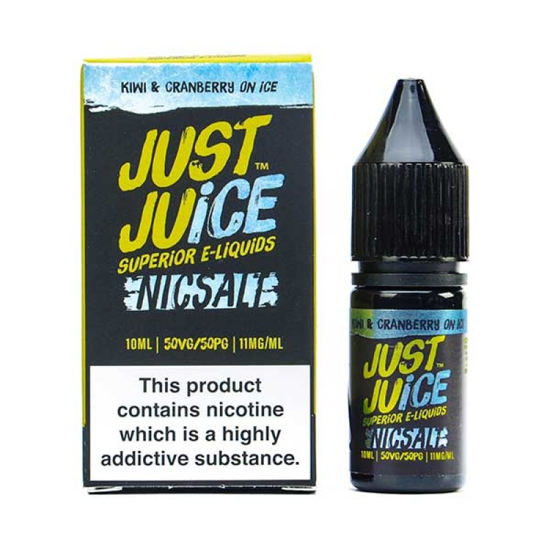 Kiwi & Cranberry On Ice Nic Salt E-Liquid by Just ...