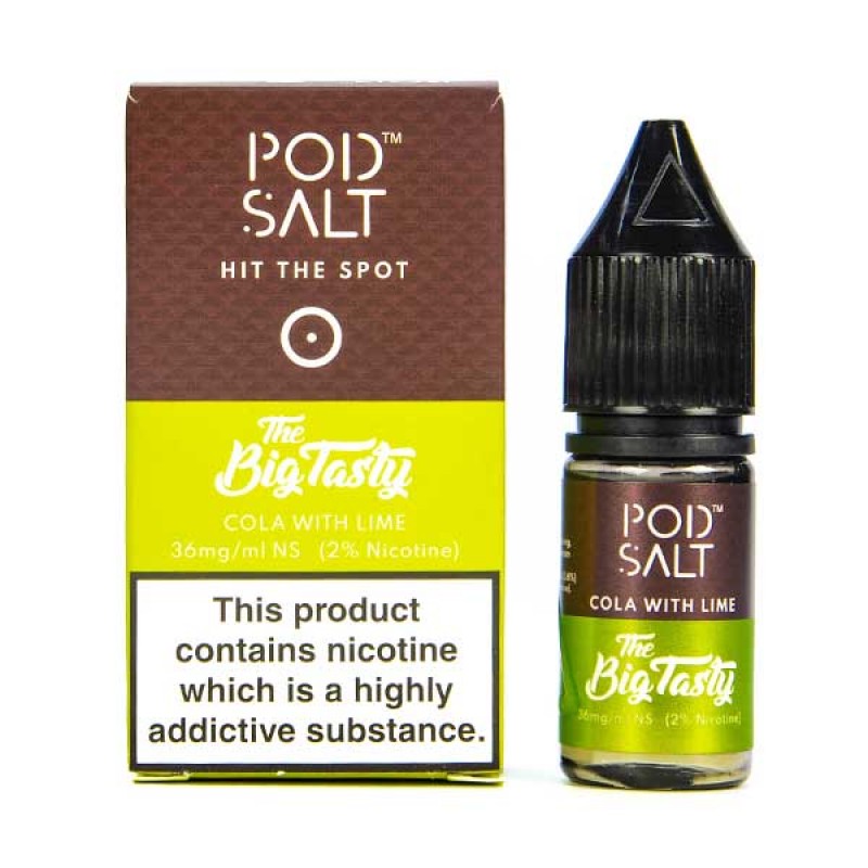 Cola with Lime Nic Salt E-Liquid by Pod Salt