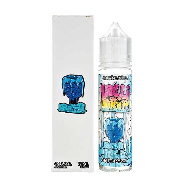 Blue Razz Iced Shortfill E-Liquid by Lollidrip