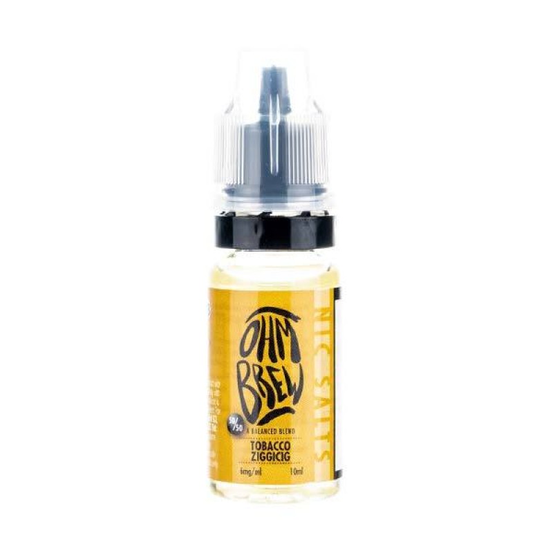 Tobacco Ziggicig Nic Salt E-Liquid by Ohm Brew