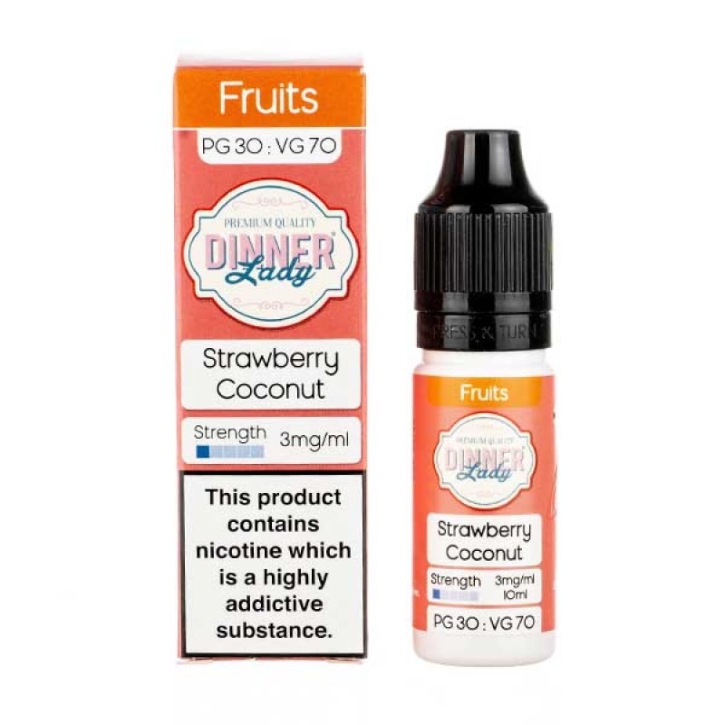 Strawberry Coconut 70/30 E-Liquid by Dinner Lady