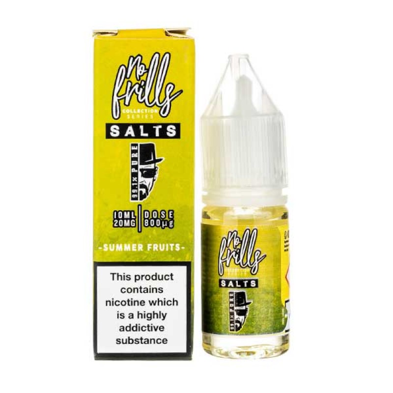 Summer Fruits Nic Salt E-Liquid by No Frills 99.1%...