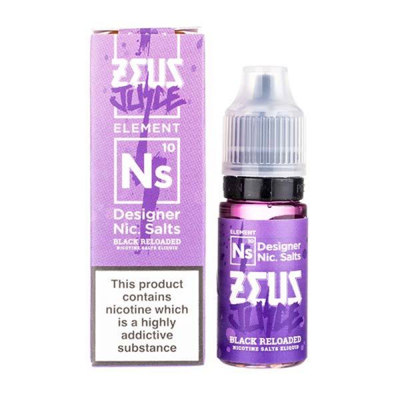 The Black Reloaded Nic Salt E-Liquid by Zeus Juice...