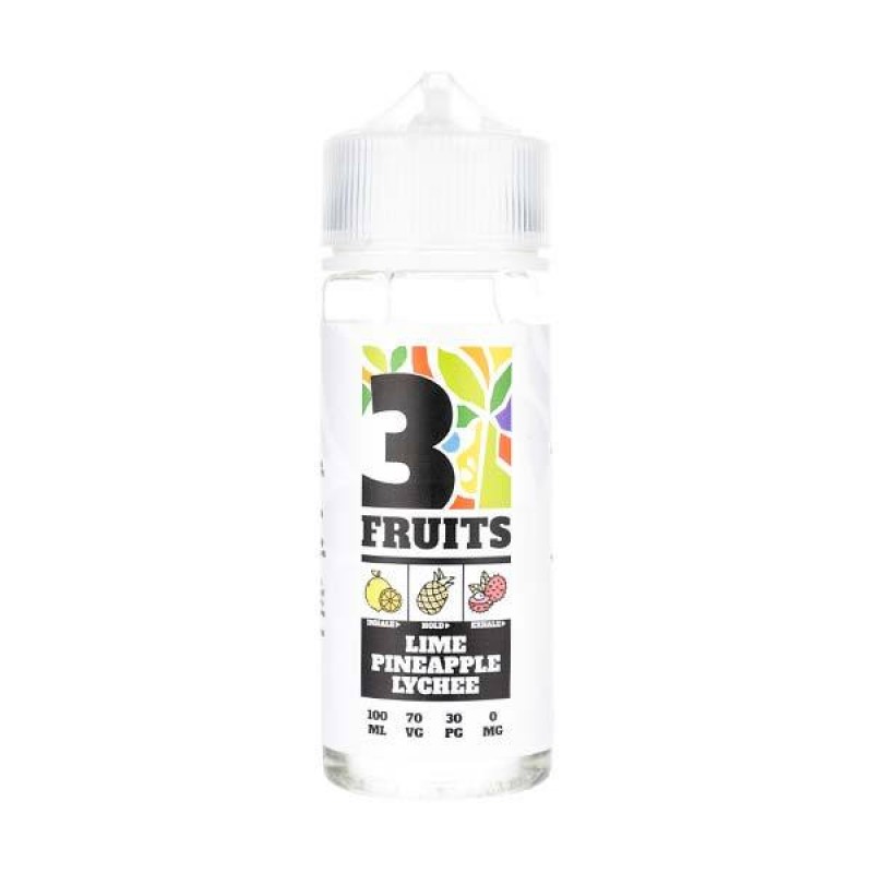 Lime, Pineapple, Lychee 100ml Shortfill E-Liquid b...