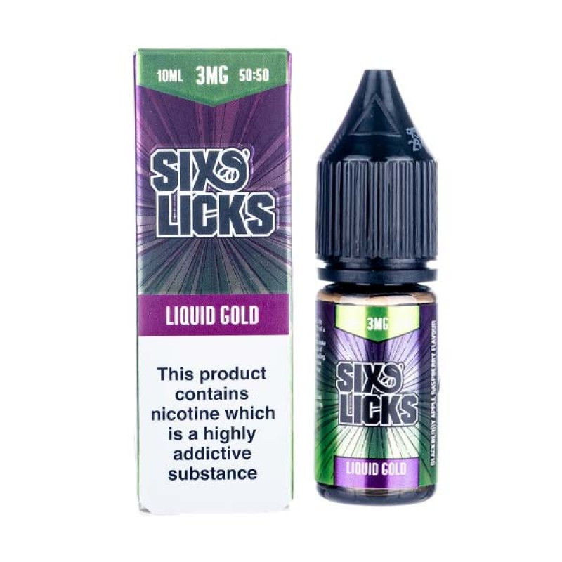 Liquid Gold 50/50 E-Liquid by Six Licks