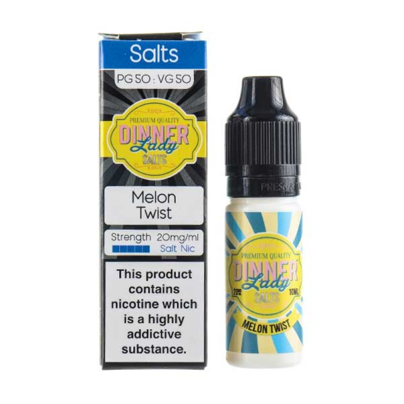 Melon Twist Nic Salt E-Liquid by Dinner Lady