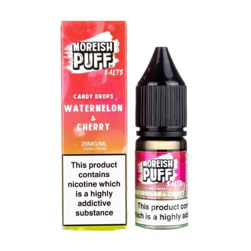 Watermelon & Cherry Candy Nic Salt E-Liquid by Mor...