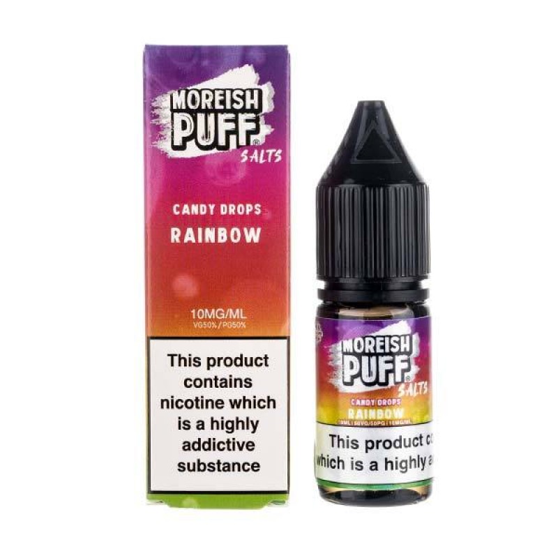 Rainbow Candy Drops Nic Salt E-Liquid by Moreish P...