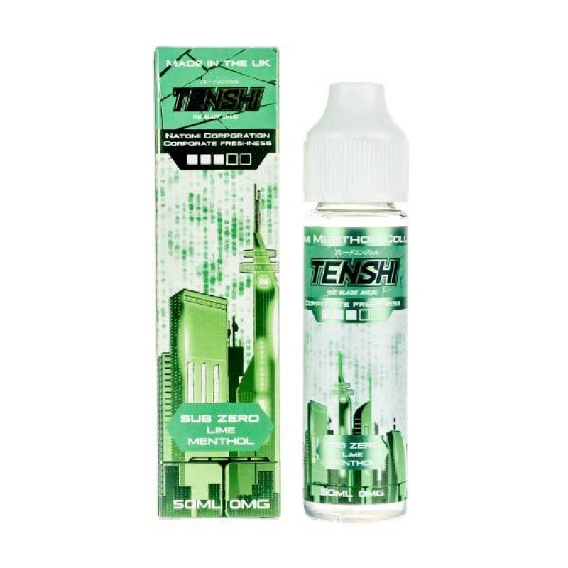 Sub-Zero Lime Menthol Shortfill E-Liquid by Tenshi...