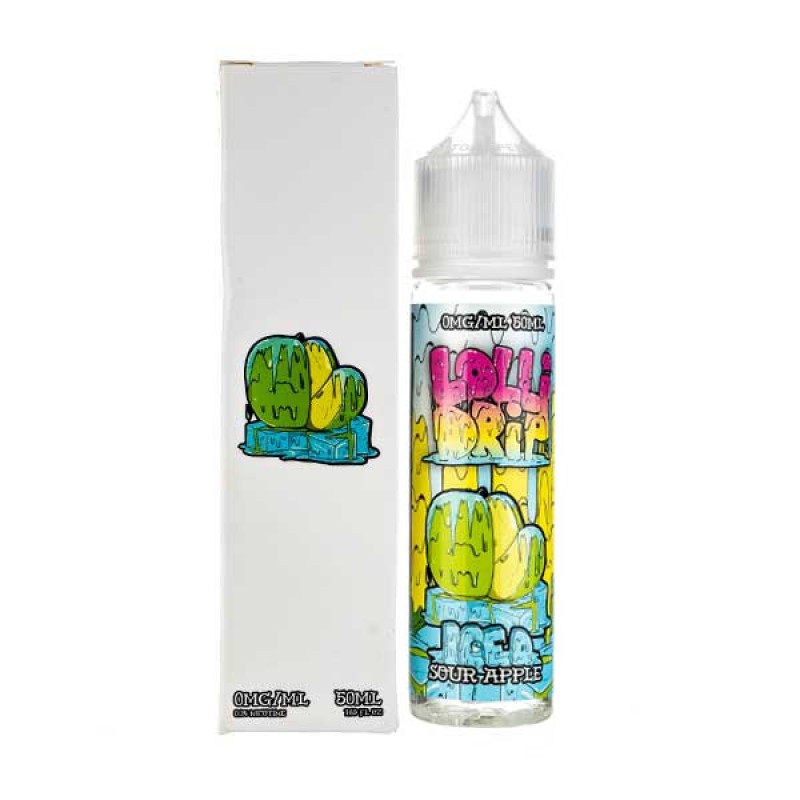 Sour Apple Iced Shortfill E-Liquid by Lollidrip