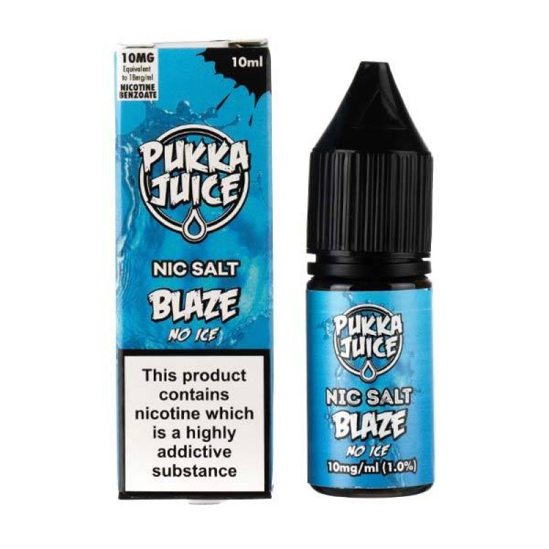 Blaze No Ice Nic Salt E-Liquid by Pukka Juice