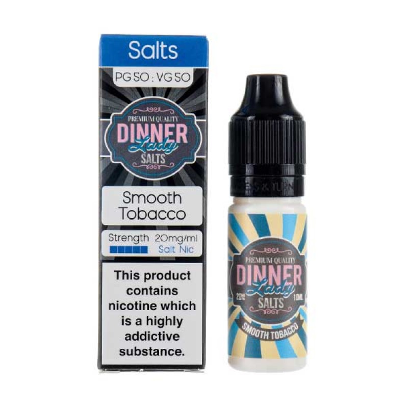 Smooth Tobacco Nic Salt E-Liquid by Dinner Lady