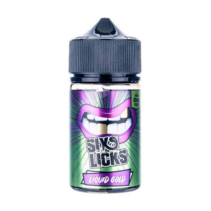 Liquid Gold 50ml Shortfill E-Liquid by Six Licks