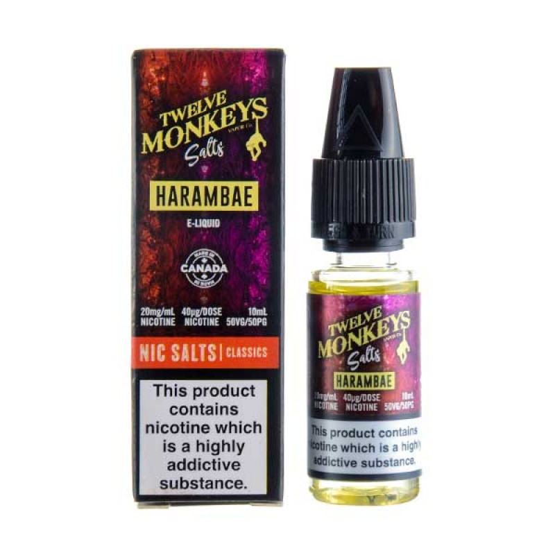 Harambae Nic Salt E-Liquid by Twelve Monkeys