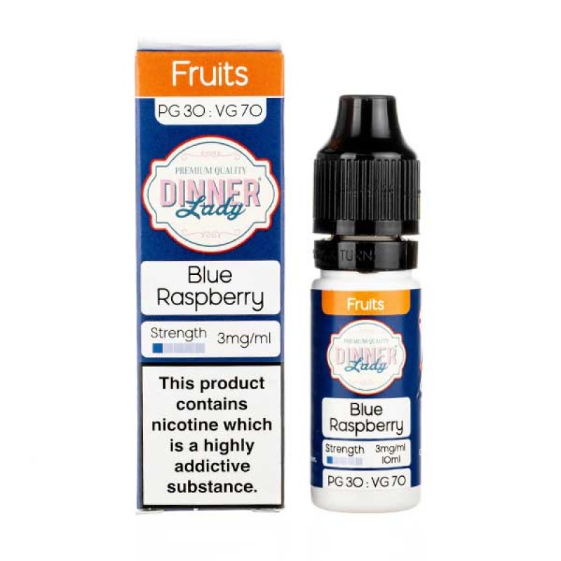 Blue Raspberry 70/30 E-Liquid by Dinner Lady