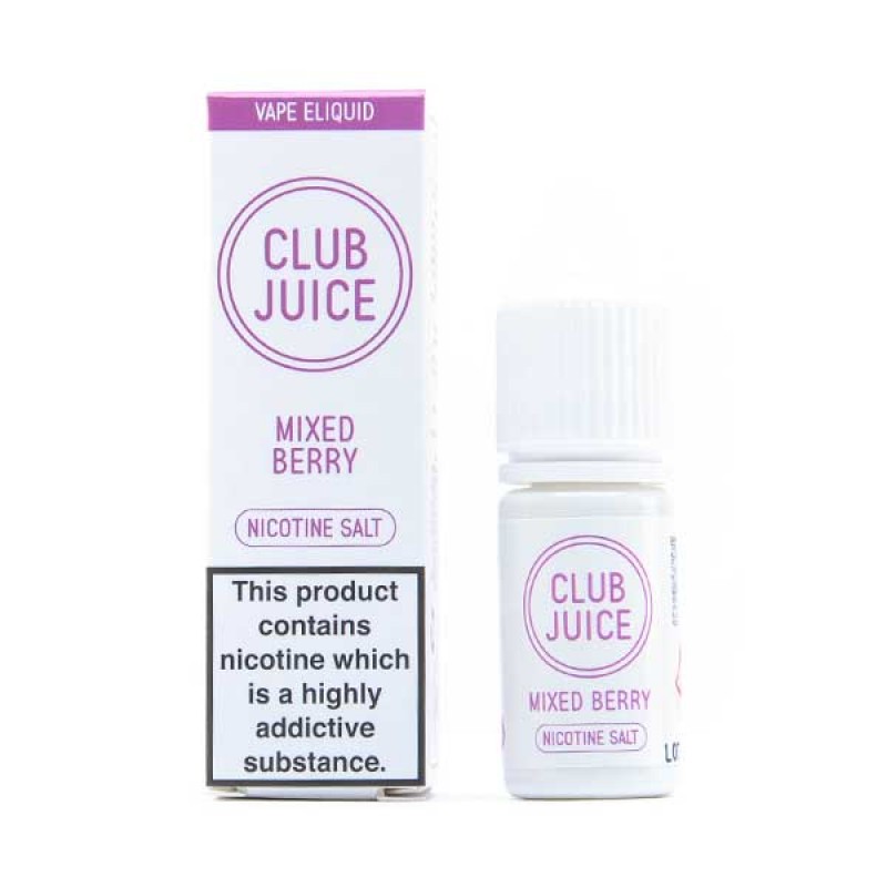 Mixed Berries Nic Salt E-Liquid by Club Juice