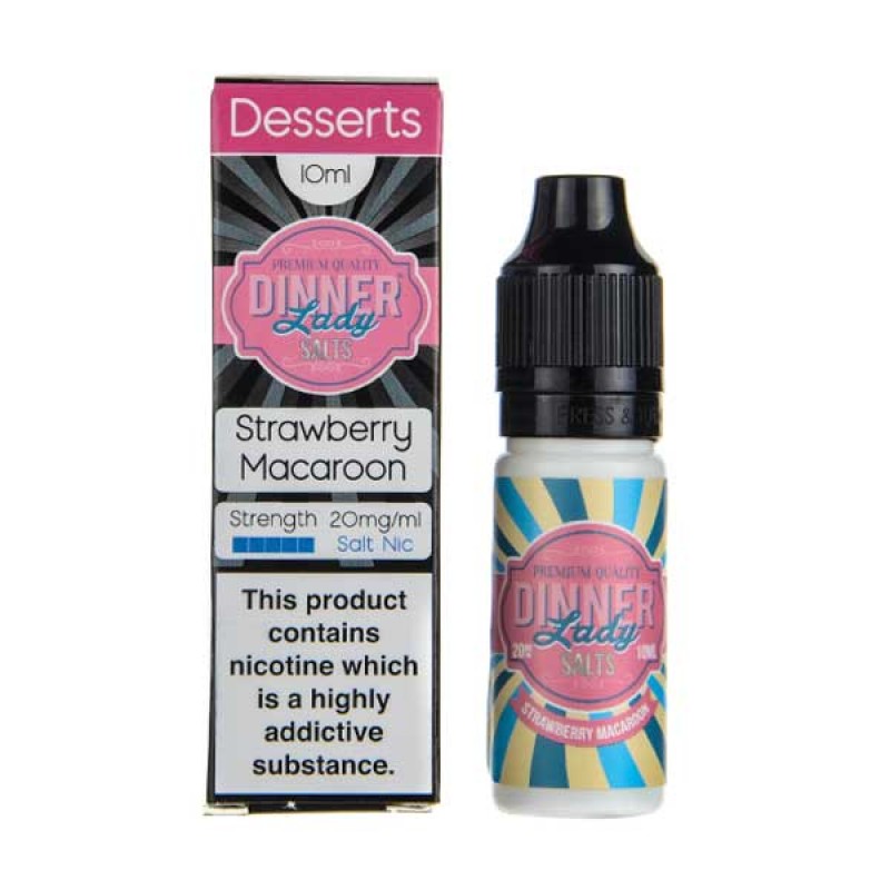 Strawberry Macaroon Nic Salt E-Liquid by Dinner La...